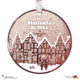 Bijou de Sapin en métal finition or rose- Les Visiteurs de Noël - "Des sapins dans les vitrines"