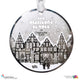Bijou de Sapin en métal finition argent - Les Visiteurs de Noël - "Des sapins dans les vitrines"
